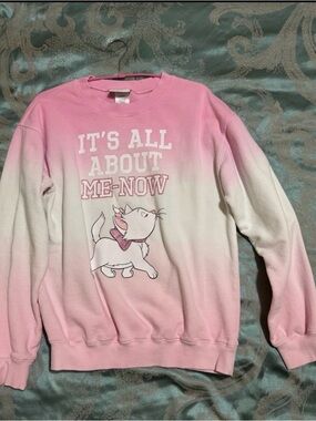 Disney Marie Aristocats pink oversized sweatshirt